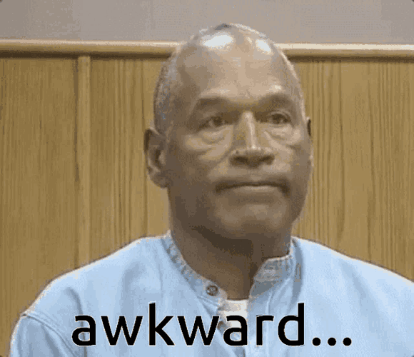 Oj Simpson Awkward GIF