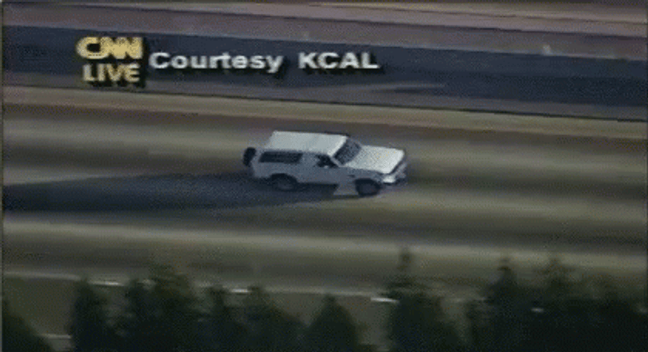 Oj Simpson Car On Road GIF