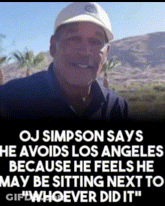 OJ Simpson Sitting Next To Whoever Did It GIF