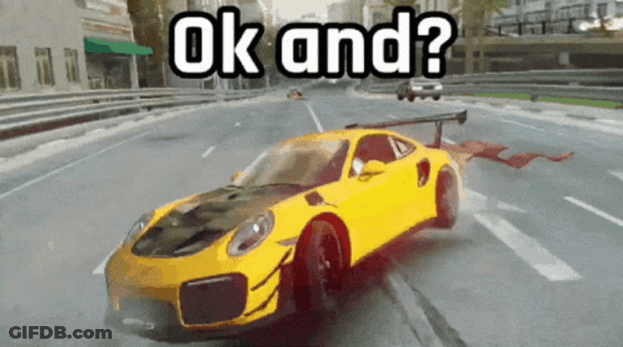 Ok And Car Crashing In Game GIF