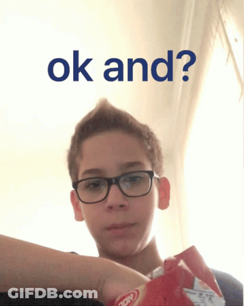 Ok And Kid Eating Chips GIF