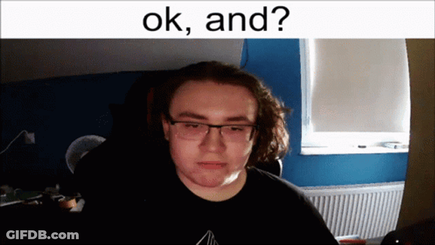 Ok And Man Eating While Concentrating GIF