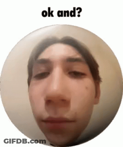 Ok And Man Fisheye Effect GIF