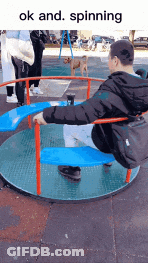Ok And Man Spinning GIF