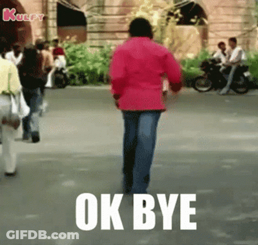 Ok Bye Funny Indian Chiranjeevi Meme GIF