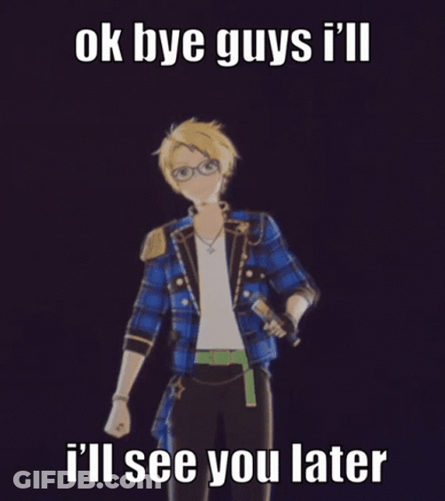 Ok Bye Makoto Yuuki Ensemble Stars GIF