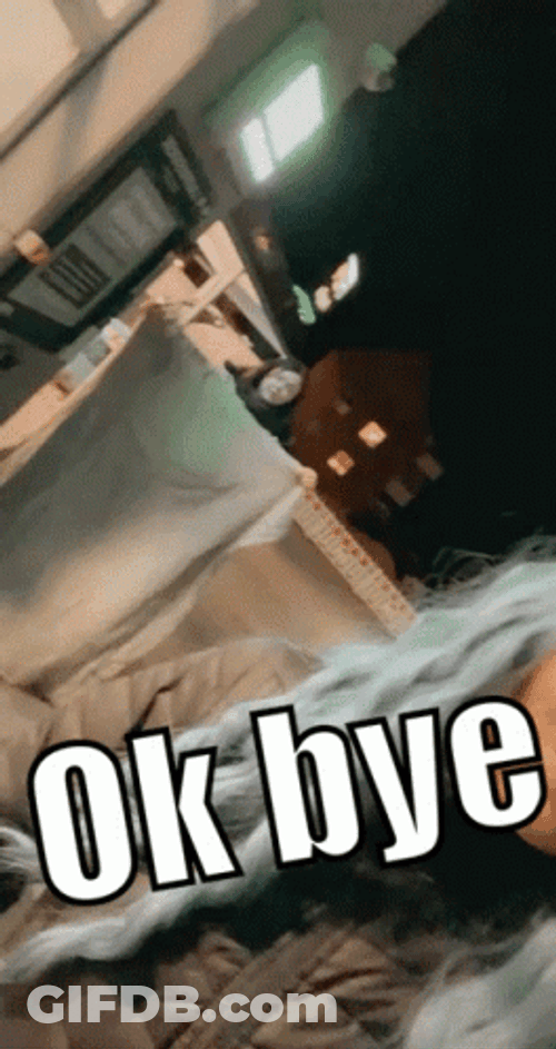 Ok Bye Scared Ghost Curtain Meme GIF