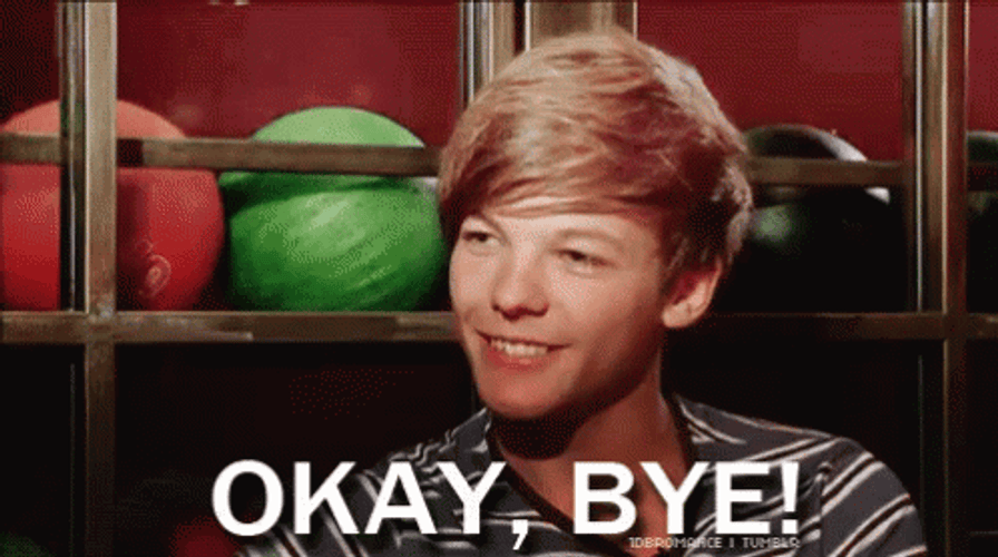 Ok Bye Smile Louis Tomlinson GIF
