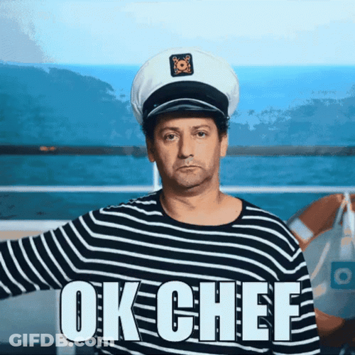 Ok Chef Funny Navy Man Salute GIF