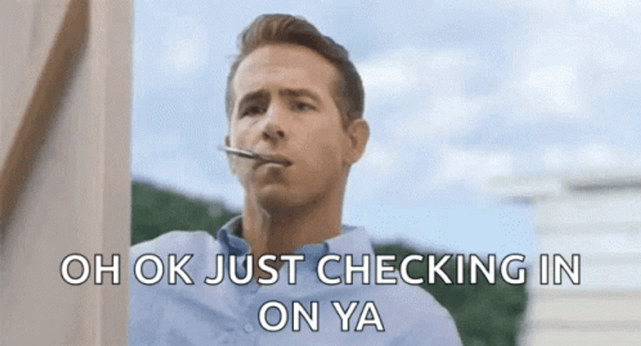 Ok Just Checking In On You GIF