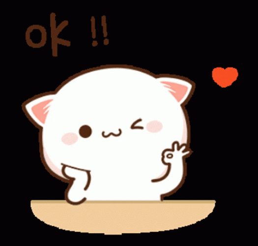Ok Mochi Cat GIF