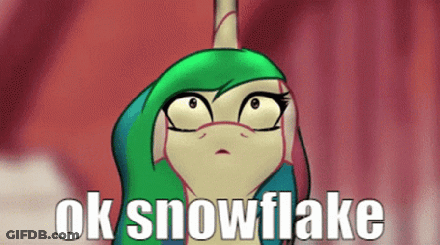 Ok Snowflake Unicorn GIF