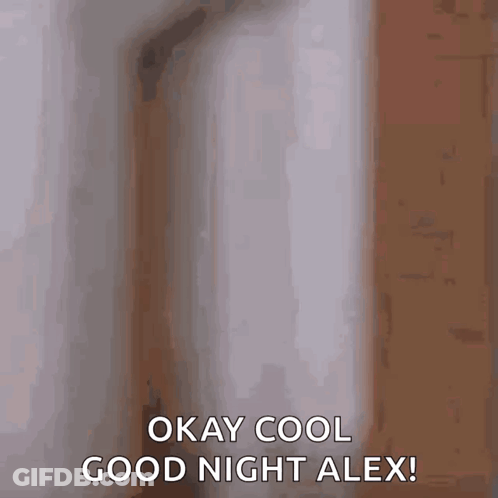 Okay Cool Good Night Alex GIF
