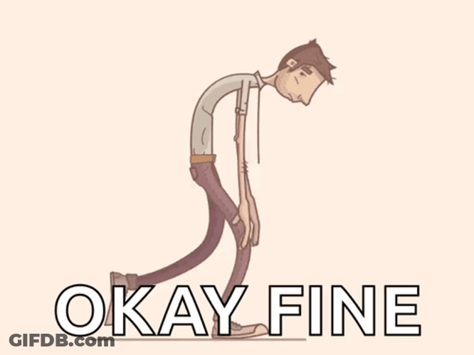Okay Fine Sad Walking GIF
