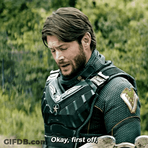 Okay First Off Soldier Boy GIF