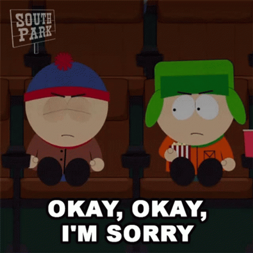Okay Sorry Stan Marsh GIF