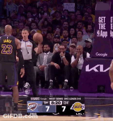 OKC Lakers Tied 7-7 GIF