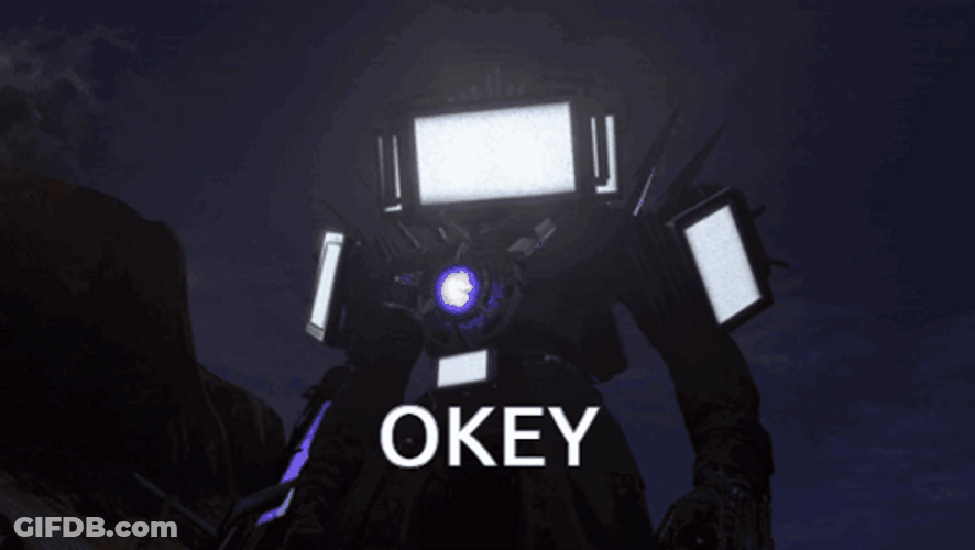 Okey Titan Tv Man GIF