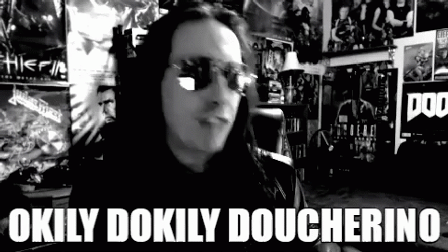 Okily Dokily Doucherino Man Wearing Shades GIF