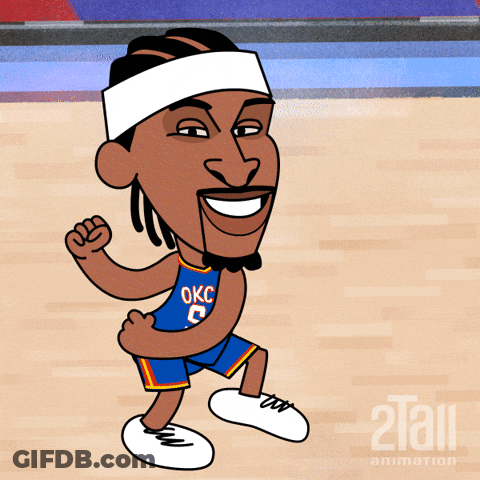 Oklahoma City Basketball Player GIF