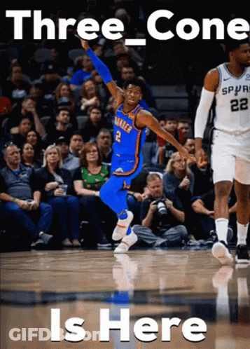 Oklahoma City Thunder Player Jumping GIF