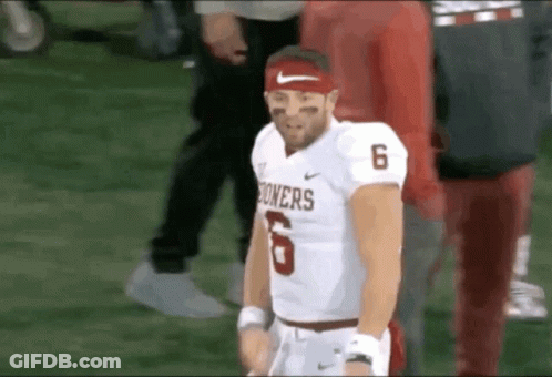 Oklahoma Sooners Football Player On Field GIF