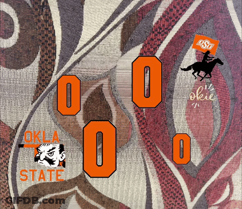 Oklahoma State Blanket With Cowboy On Horse GIF