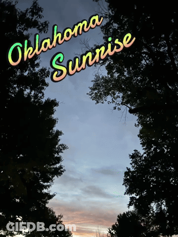Oklahoma Sunrise Over Sunset GIF