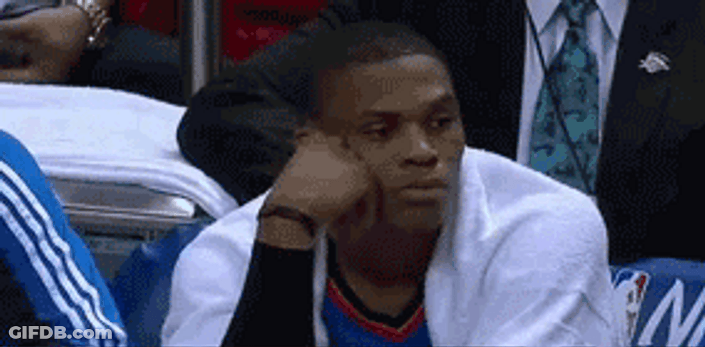 Oklahoma Thunder Buddy Bored Russell Westbrook GIF