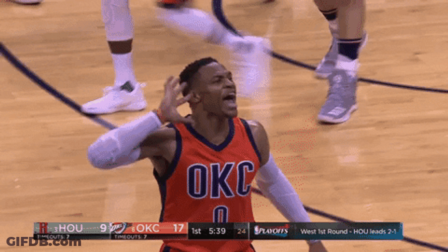 Oklahoma Thunder Buddy Cheering Fans Up GIF