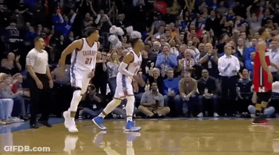 Oklahoma Thunder Buddy We're A Team GIF