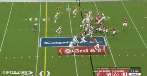 Oklahoma Vs Alabama Football Game GIF