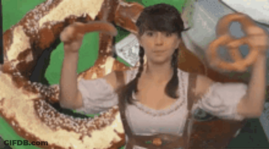 Oktoberfest Pretzels & Sausage GIF