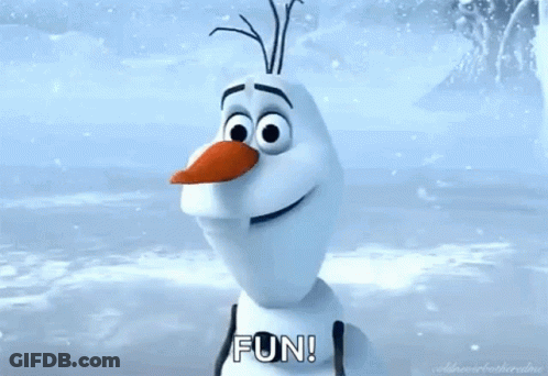 Olaf From Frozen Saying Fun GIF