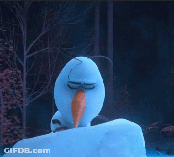 Olaf Frozen Little Mermaid Parody GIF