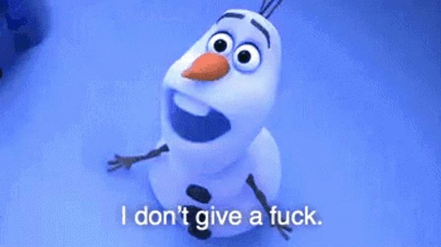 Olaf Frozen Unbothered GIF