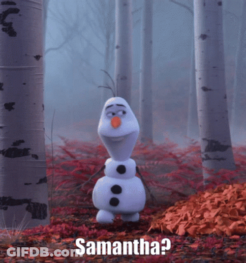 Olaf Looking For Samantha GIF