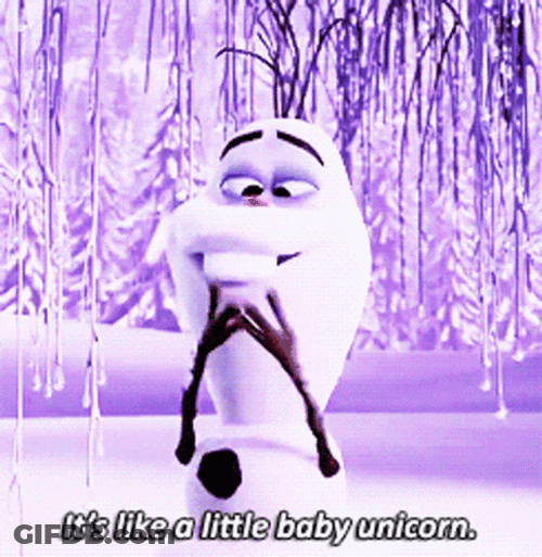 Olaf Nose Little Baby Unicorn GIF