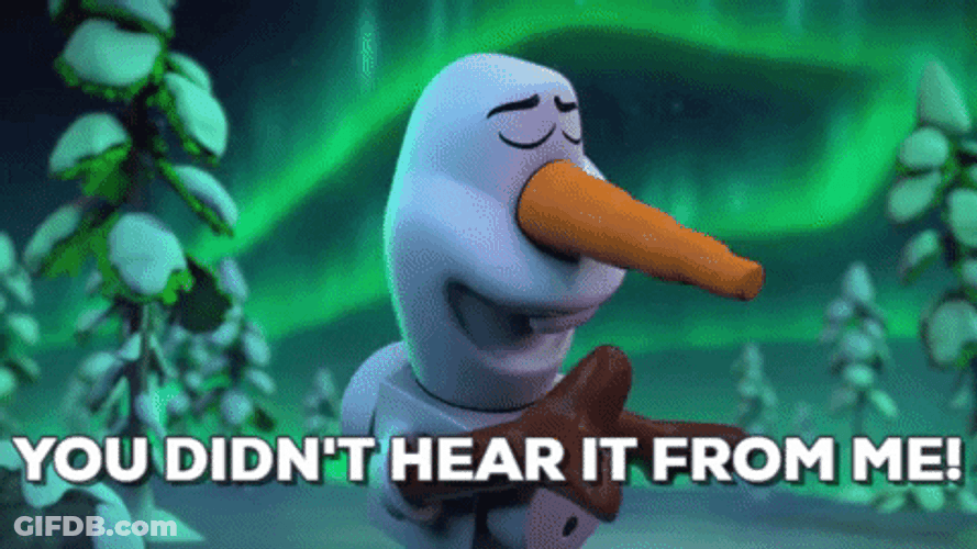 Olaf Under The Northern Lights GIF
