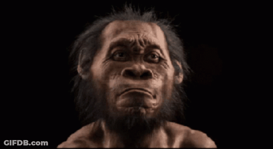 Old Caveman 360 Degree Spin GIF