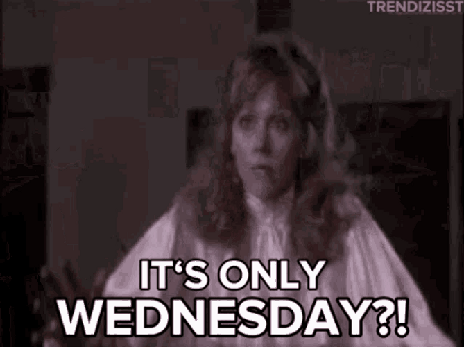 Old Clip Lady Fainting On Hump Day GIF
