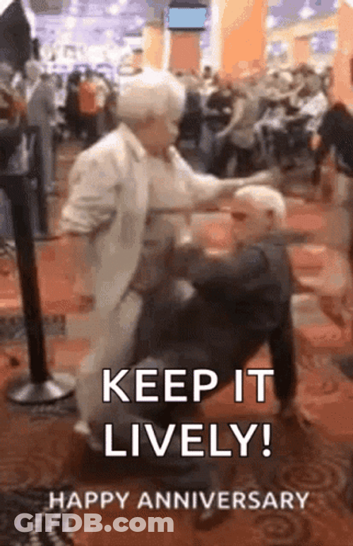 Old Couple Happy Anniversary Meme GIF