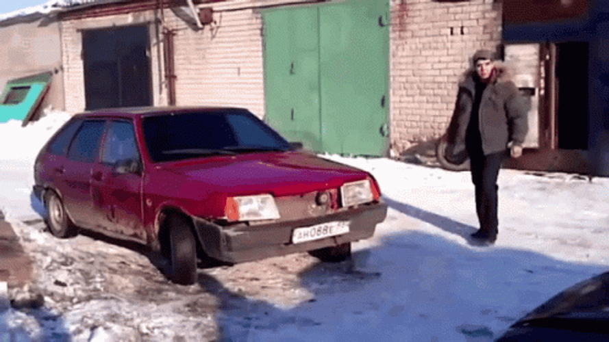 Old Disintegrating Car GIF