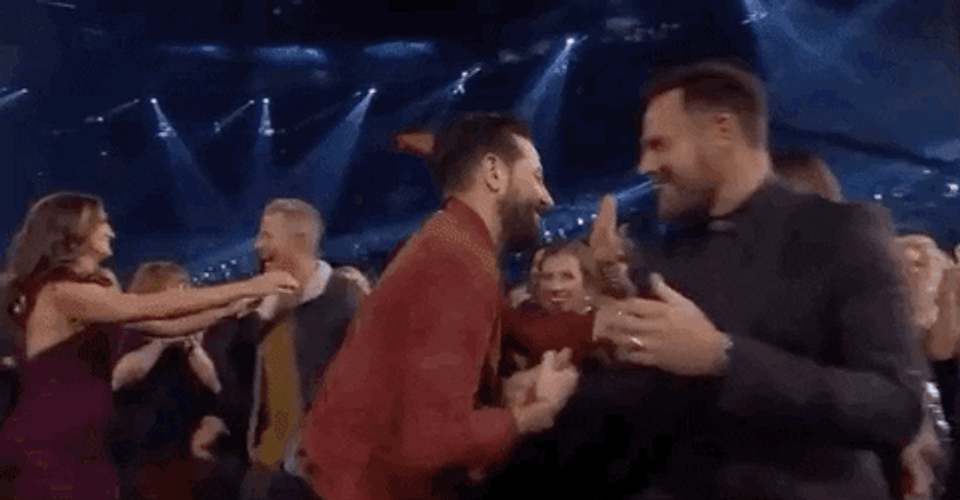 Old Dominion Matthew Ramsey Hugging GIF
