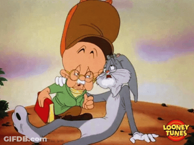 Old Elmer Fudd Old Bugs Bunny GIF