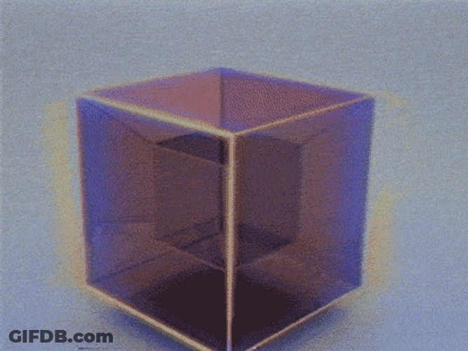Old Fashioned Tesseract Graphic Design GIF