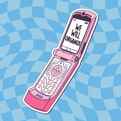 Old Flip Phone Cartoon GIF