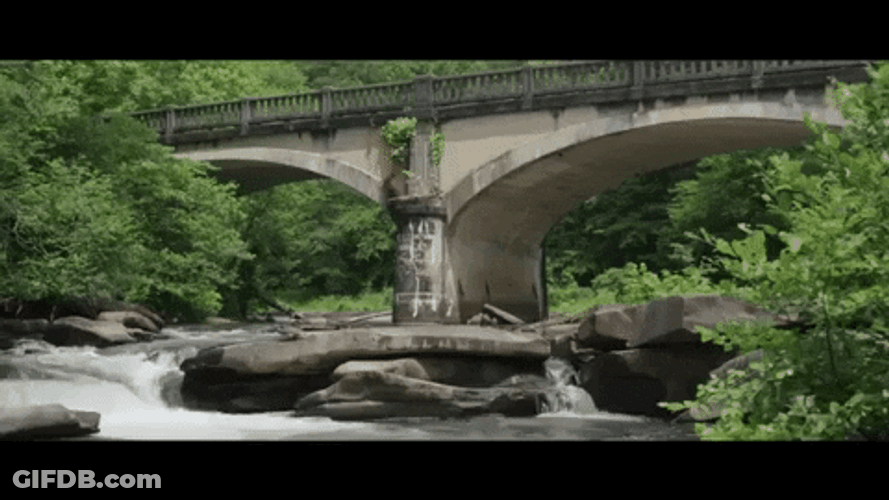 Old Georgia Stone Bridge GIF