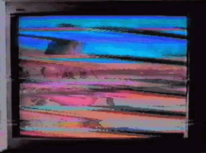 Old Glitching Tv Screen GIF