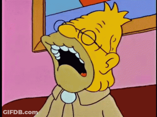 Old Grampa Simpson Crying GIF